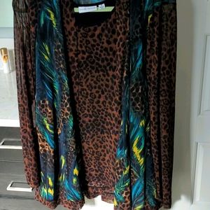 Susan Graver Animal Print Vest & lil Jacket (2)